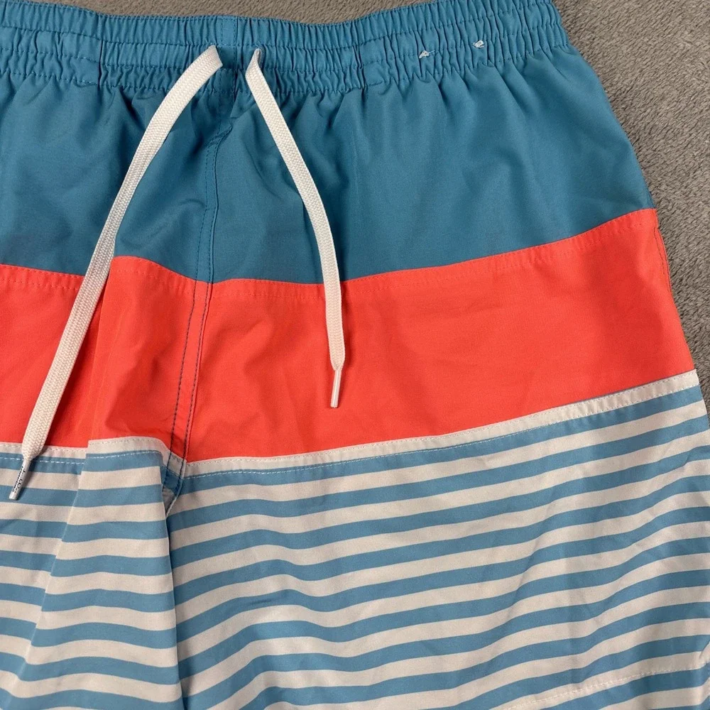 Chubbies Striped Swim Shorts Orange/Blue 5.5